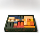 Wooden Story Holzbauklötze Rainbow - 30 Teile mit Holzkasten