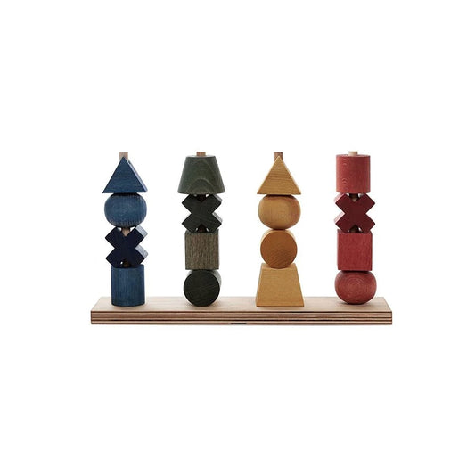 Wooden Story - Steckspielzeug Rainbow XL, für Kinder ab 1 Jahr