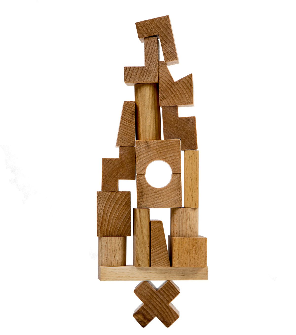 Wooden Story - Steckspielzeug Bauklötze Stacking Tower Natural